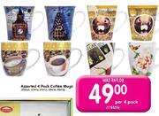 Assorted 4 Pack Coffee Mugs-per 4 pack