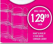 Hart & Holm 3 Tier Wire Corner Caddy