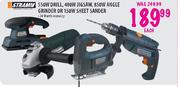 Stramm 550W Drill, 480W Jigsaw,850 Angle Grinder Or 150W Sheet Sander- Each