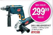 Drill And Grinder Kit( 550W Drill And 650W Angle Grinder)