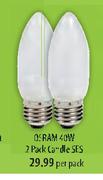 Osram 2 Pack Candle SES- 40W(Per Pack)