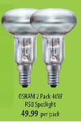 Osram 2 Pack R50 Spotlight-40W(Per Pack)