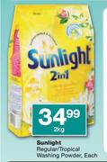 Sunlight Regular/Tropical Washing Powder-2Kg