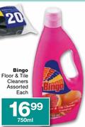 Bingo floor & Tile Cleaners Assorted Each-750ml