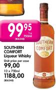 Southern Comfort Liqueur Whisy-12 x 750ml
