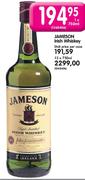 Jameson Irish Whiskey-12 x 750ml