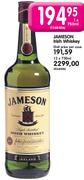 Jameson Irish Whiskey-1 x 750ml