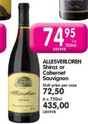 Allesverloren Shiraz Or Cabernet Sauvignon-6 x 750ml