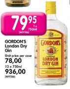 Gordon's London Dry Gin-Unit Price Per Case