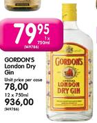 Gordon's London Dry Gin-1 x 750ml