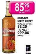 Klipdrift Export Brandy-12 x 750ml