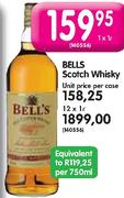 Bells Scotch Whisky-12 x 1Ltr