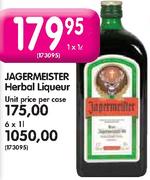 Jagermeister Herbal Liqueur-Unit Price Per Case 
