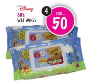 Disney Wet Wipes-4 x 60's