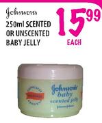 Johnson's Scented or Unscented Baby Jelly-250ml each