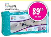 Little One Nappies-38's/42's/44's/50's per pack