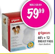 Pigeon Breast Pads-60's + 12