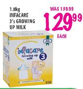 Infacare Growing Up Milk-3 x 1.8kg each