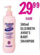Elizabeth Anne's Baby Shampoo-500ml each