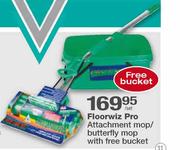 Verimark Floorwiz Pro Attachment Mop/Butterfly Mop With Free Bucket