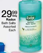 Radox Bath Salts Assorted-500g Each