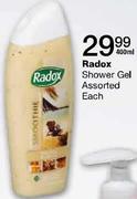 Radox Shower Gel Assorted-400ml Each