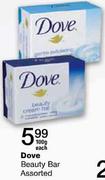 Dove Beauty Bar Assorted-100g Each