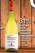 Graham Beck Waterside Unoaked Chardonnay-750ml