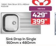 Sink Sit On  915mm x 460mm