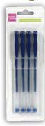 Simple Choice Gel Ink Pens-4's Per Pack