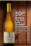 Warwick The First Lady Unoaked Chardonnay-750ml