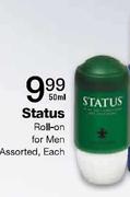 Status Roll-On For Men Assorted-50ml Each 