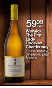 Warwick The First Lady Unoaked Chardonnay-750ml
