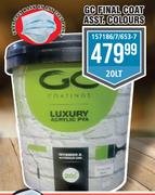 GC Final Coat Asst Colours-20Ltr