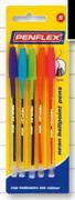 Penflex Fluorescent Ballpoint Pens 5-Pack