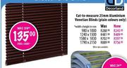 Cut-To-Measure Aluminium Venetian Blinds-980(w) x 1000(h)mm