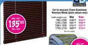Cut-To-Measure 25mm Aluminium Venetian Blinds-590(w) x 600(h)mm