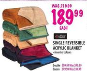 Always Home Double Reversible Acrylic Blanket