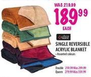 Always Home Queen Reversible Acrylic Blanket 
