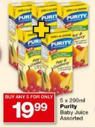 Purity Baby Juice-5 x 200ml