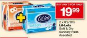 Lil-Lets Soft & Dry Sanitary Pads-2 x 8's/10's