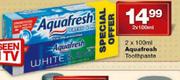 Aquafresh Toothpaste-2 x 100ml