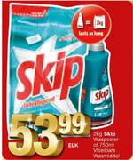 Skip Waspoeier of 750ml Vloeibare Wasmiddel-2Kg Elk