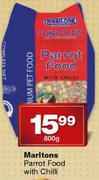 Marltons Parrot Food with Chilli-800g