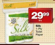 Silk 1-Ply Toilet Paper-9's