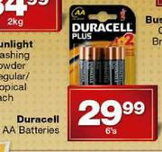 Duracell AA Batteries-6's