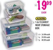 Addis Clearly Neat Storage Box-11L Each