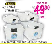 Addis Clear Storage Box-26L Each