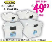 Addis Clear Storage Box-11L Each