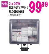 Simple Choice Energy Saving Floodlight-2 x 20W
